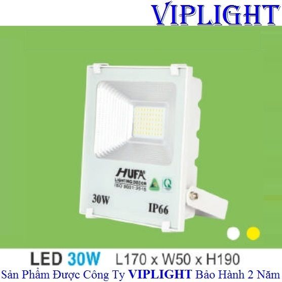 ĐÈN PHA VỎ TRẮNG LED 30W HUFA FAT 30