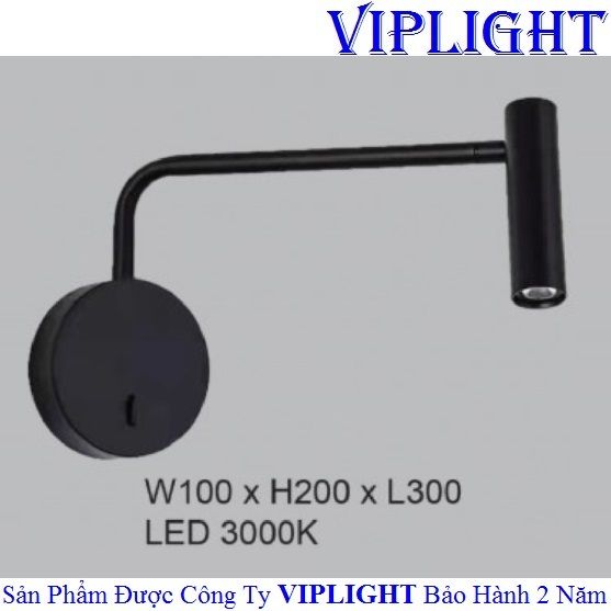 ĐÈN RỌI GẮN TƯỜNG ĐỌC SÁCH TRANG TRÍ THÂN ĐEN