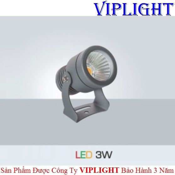 ĐÈN RỌI HẮT CHIẾU TIÊU ĐIỂM NGOÀI TRỜI LED 3W VLAFC0093W