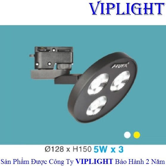 ĐÈN RỌI THIẾT KẾ GẮN THANH RAY LED 5W x 3 PHI Ø128