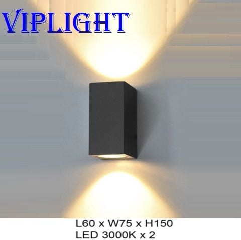 ĐÈN TƯỜNG CHỮ NHẬT RỌI 2 HAI ĐẦU VL355VNT2253