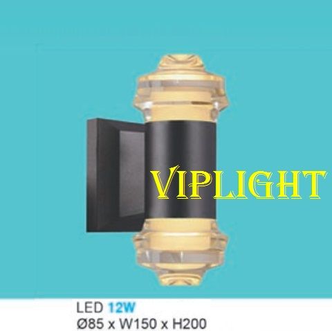 ĐÈN TƯỜNG HÀNH LANG LED 3 MÀU TRANG TRÍ VLHFAK9098 ĐEN