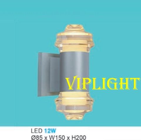 ĐÈN TƯỜNG HÀNH LANG LED 3 MÀU TRANG TRÍ VLHFAK9098 XÁM