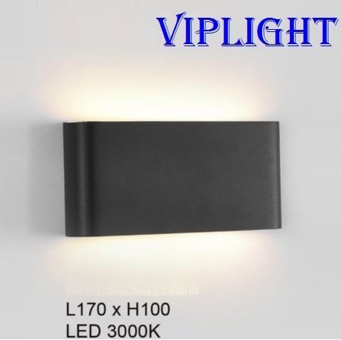 ĐÈN TƯỜNG MỎNG LED RỌI 2 HAI ĐẦU VL355VNT051M THÂN ĐEN