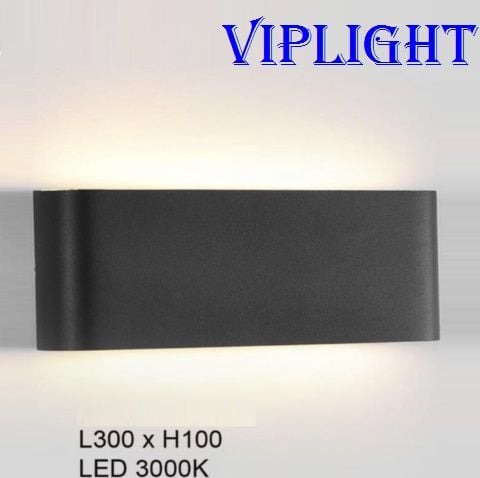 ĐÈN TƯỜNG MỎNG LED RỌI HẮT 2 HAI ĐẦU VL355VNT051L VỎ ĐEN
