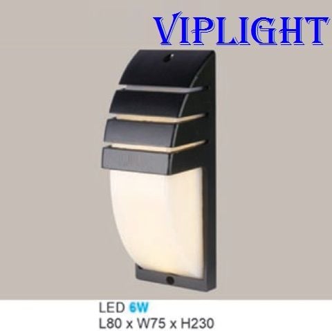 ĐÈN TƯỜNG TRANG TRÍ HÀNH LANG NGOÀI TRỜI LED 6W VLHFAK09 ĐEN