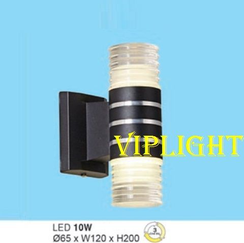 ĐÈN TƯỜNG VÁCH HÀNH LANG NGOÀI TRỜI TRANG TRÍ LED 10W 3 MÀU VLHFAK6041