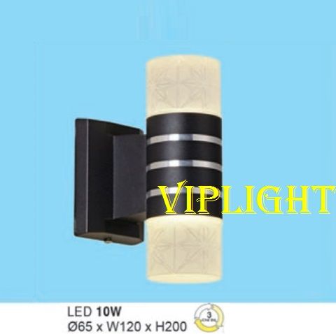 ĐÈN TƯỜNG VÁCH HÀNH LANG NGOÀI TRỜI TRANG TRÍ LED 10W 3 MÀU VLHFAK6049