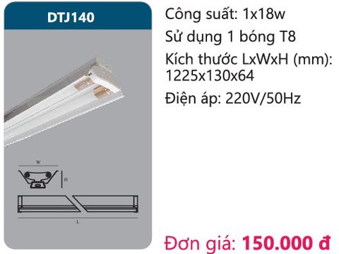  ĐÈN LED CÔNG NGHIỆP CHÓA SƠN TĨNH ĐIỆN DUHAL DTJ140 