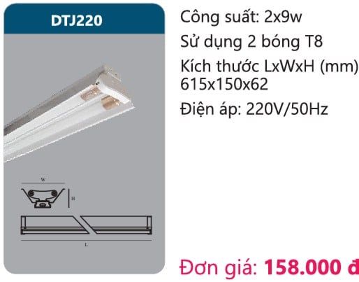 ĐÈN LED CÔNG NGHIỆP CHÓA SƠN TĨNH ĐIỆN DUHAL DTJ220