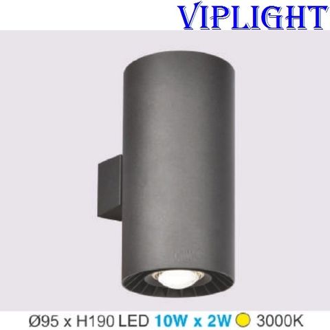  ĐÈN TƯỜNG LED RỌI 2 ĐẦU VLAK4561 _ GẮN VÁCH TƯỜNG TRANG TRÍ NGOÀI TRỜI, TRONG NHÀ 