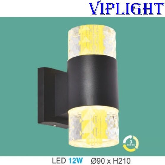 ĐÈN VÁCH HÀNH LANG LED TRANG TRÍ VLAK6083 _ GẮN VÁCH TƯỜNG TRANG TRÍ NGOÀI TRỜI, TRONG NHÀ