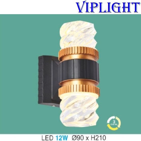 ĐÈN VÁCH HÀNH LANG LED TRANG TRÍ VLAK6089 _ GẮN VÁCH TƯỜNG TRANG TRÍ NGOÀI TRỜI, TRONG NHÀ