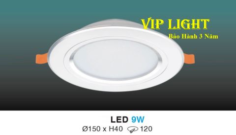  ĐÈN DOWNLIGHT ÂM TRẦN VIỀN BẠC LED BA CHẾ ĐỘ ĐỔI MÀU 9W HUFA AB10 LED 9W - 3 MÀU 