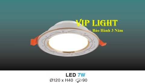  ĐÈN DOWNLIGHT ÂM TRẦN VIỀN VÀNG LED BA CHẾ ĐỘ ĐỔI MÀU 7W HUFA AV04 LED 7W - 3 MÀU 