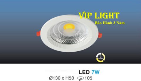  ĐÈN DOWNLIGHT ÂM TRẦN LED COB BA CHẾ ĐỘ ĐỔI MÀU 7W HUFA AKCOB07 LED 7W - 3 MÀU 