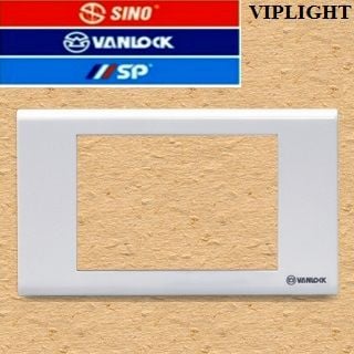 MẶT CHE VIỀN ĐƠN TRẮNG SINO S18WS _ Ổ CẮM CÔNG TẮC  SINO / VANLOCK