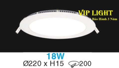  ĐÈN ÂM TRẦN SIÊU MỎNG LED BA CHẾ ĐỘ ĐỔI MÀU 18W HUFA AT-82 LED 18W 3 MÀU 