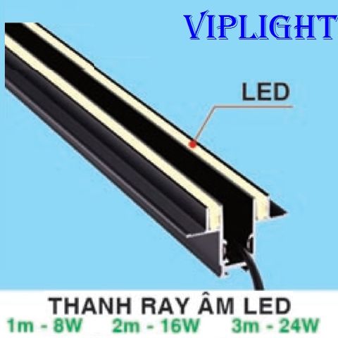  THANH RAY LED ÂM TRẦN ĐÈN NAM CHÂM 1M - 8W 