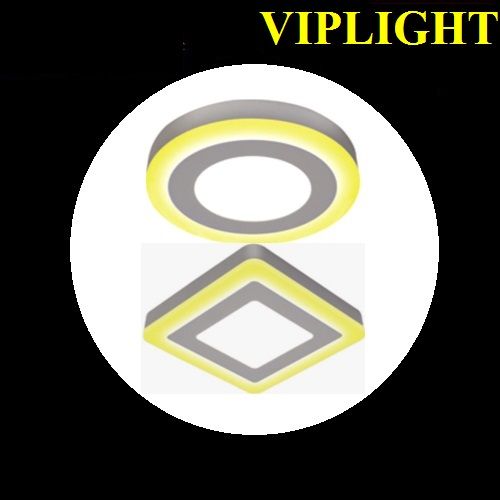 ĐÈN LED ỐP TRẦN VIỀN VÀNG 12 + 4W