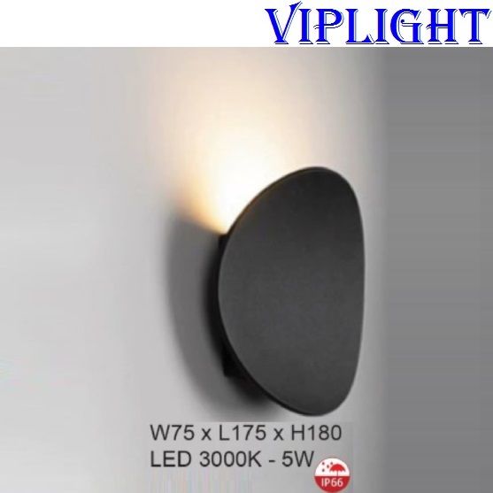 ĐÈN HẮT TƯỜNG LED 5W TRANG TRÍ VLVNT375Đ _ GẮN VÁCH TƯỜNG TRANG TRÍ NGOÀI TRỜI, TRONG NHÀ