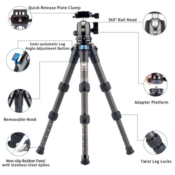 Chân máy ảnh SIRUI AM-223 +Ball Head B-00K - Chính hãng