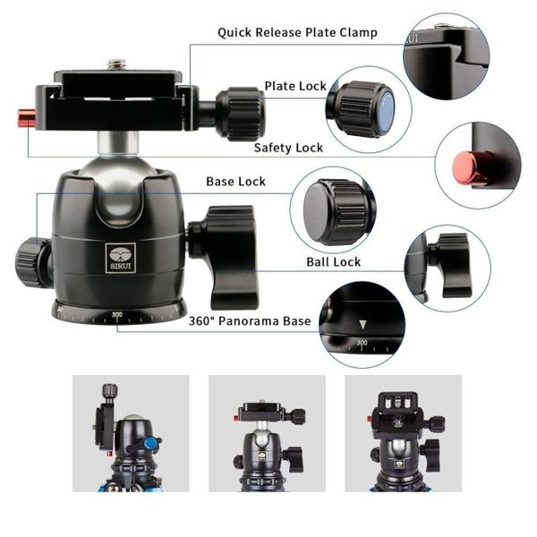 Chân máy ảnh SIRUI AM-223 +Ball Head B-00K - Chính hãng