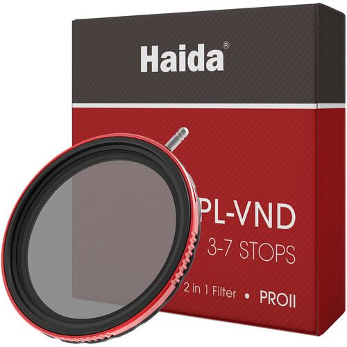 Filter CPL-VND Haida Pro II (CPL + Vari ND3~7stops) size từ 67mm đến 95mm - HD4781 Click để xem giá các size