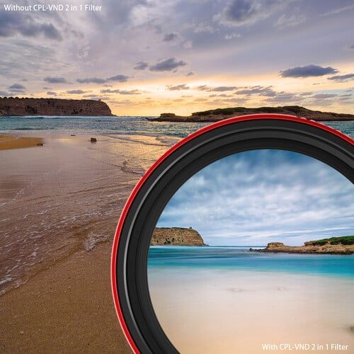 Filter CPL-VND Haida Pro II (CPL + Vari ND3~7stops) size từ 67mm đến 95mm - HD4781 Click để xem giá các size