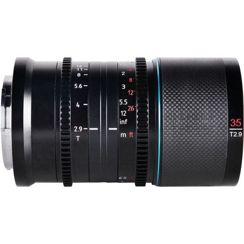 Ống kính Anamorphic SIRUI Saturn 35mm T2.9 - 1.6X for DL mount (DJI Ronin 4D, DJI Inspire 2...) (full frame) - Chính hãng