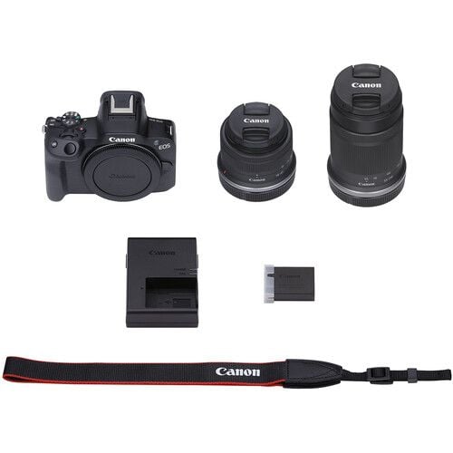 Máy ảnh Canon EOS R50 Double kit lens Canon RF18-45mm + Canon RF55-210mm