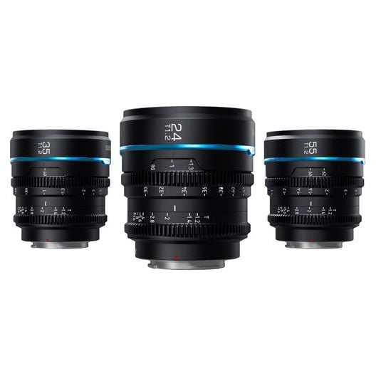 Combo 3 ống kính Cine SIRUI Night Walker 24/35/55mm T1.2 S35