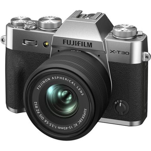 Máy ảnh Fujifilm X-T30 Mark II (X-T30ii) lens kit 15-45mm f3.5-4.5 OIS PZ (Màu Bạc)
