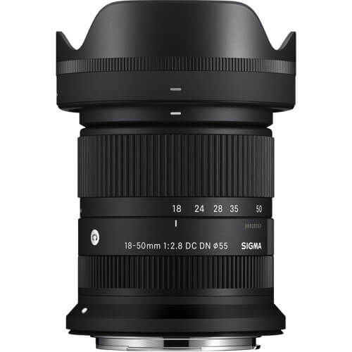 Sigma 18-50mm F2.8 DC DN Contemporary ngàm Canon RF - Thiết kế của Sigma 18-50mm F2.8 DC DN Contemporary ngàm Canon RF