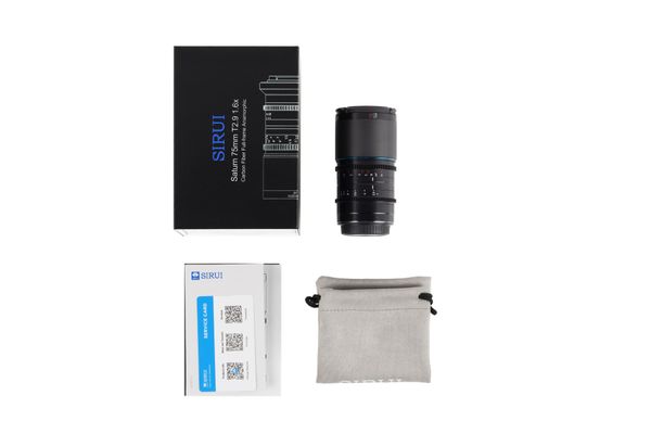 Ống kính SIRUI Saturn 75mm T2.9 Anamorphic 1.6X dành cho máy ảnh Sony, Fuji, Nikon, Leica