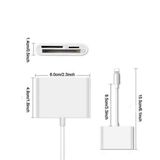 Đầu đọc thẻ USB Lightning cho thẻ nhớ CF/SD/TF/MS cho Iphone, IPad