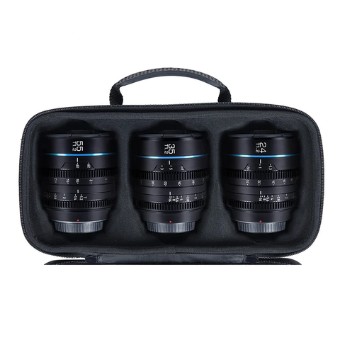 Combo 3 lens Cine SIRUI Night Walker 24mm, 35mm, 55mm T1.2 for Sony E - Chính hãng