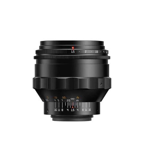 Ống kính TTArtisan 75mm F1.5 Swirly Bokeh for M42 màu đen