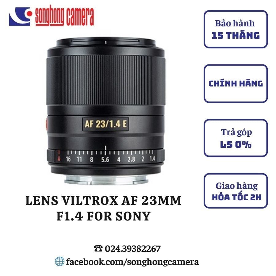 Lens Viltrox AF 23mm F1.4 for Sony ( Chính hãng )