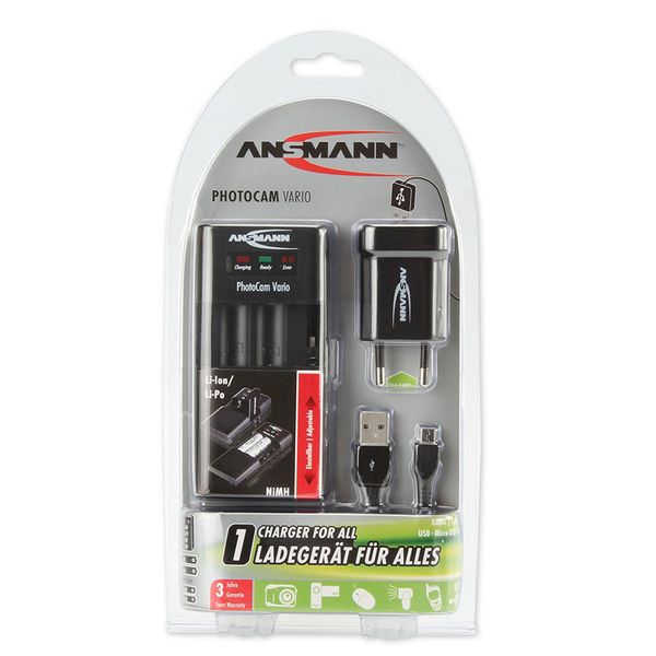 Sạc đa năng Ansmann PhotoCam Vario
