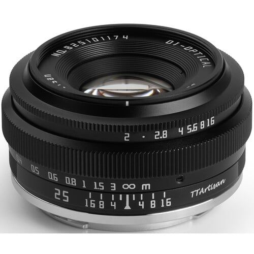 Ống kính TTArtisan 25mm F2 (for Sony E, Fujiflim XF, Nikon Z, Olympus, Lumix M4:3)