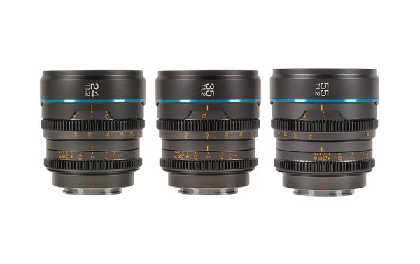 Combo 3 ống kính Cine SIRUI Night Walker 24/35/55mm T1.2 S35