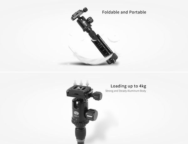 Chân máy mini SIRUI Aluminium 3T-35K (màu đen) - Chính hãng