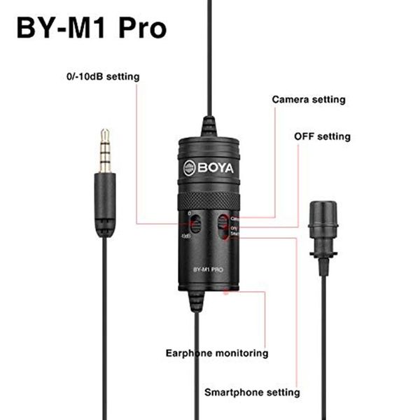 Micro ghi âm cao cấp cài áo BOYA BY-M1 PRO