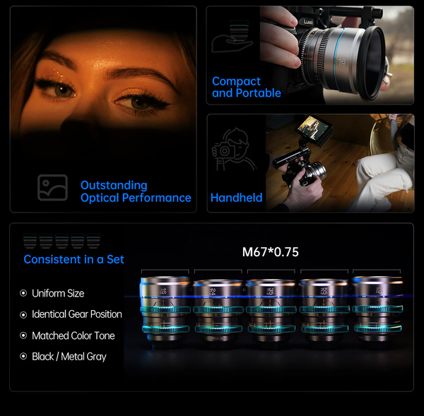 Ống kính Cine SIRUI Night Walker 16mm T1.2
