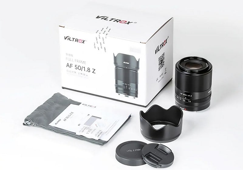 Ống kính Viltrox AF 50mm F1.8 dành cho ngàm Nikon Z cũ (đã qua sử dụng - 99%, fullbox) nhìn ở góc khác