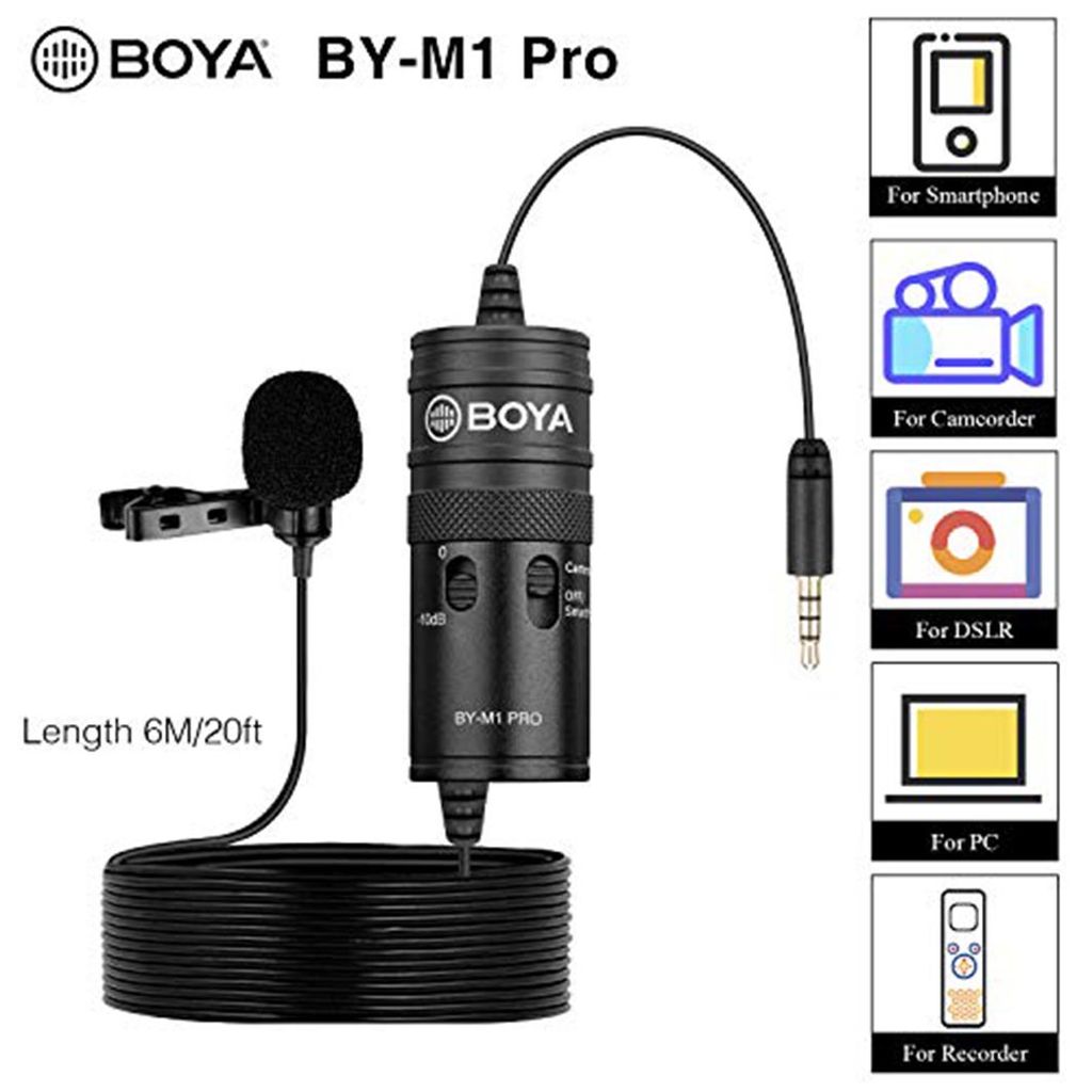 Micro ghi âm cao cấp cài áo BOYA BY-M1 PRO