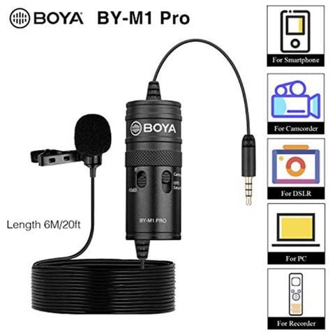 Micro ghi âm cao cấp cài áo BOYA BY-M1 PRO