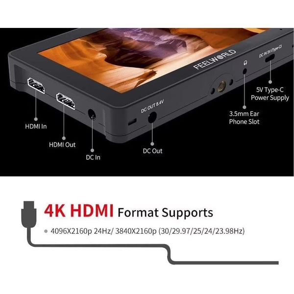 Màn hình Monitor Feelworld F5 Pro V4 - 6inch