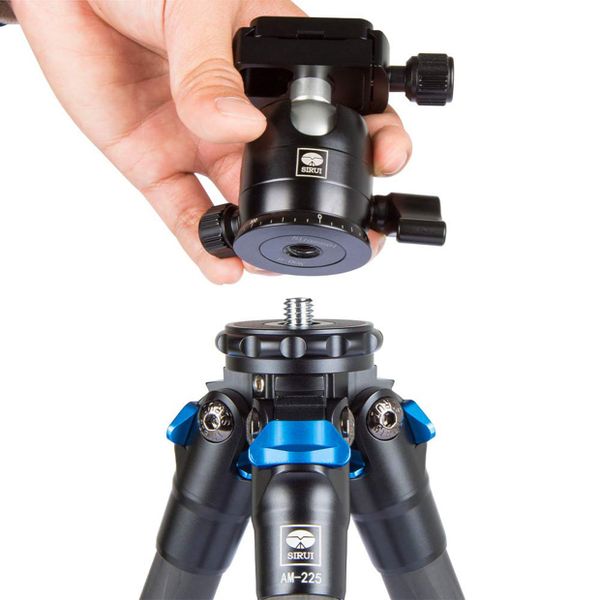 CHÂN MÁY ẢNH CARBON SIRUI AM-225 + BALL HEAD B-00K - Chính hãng
